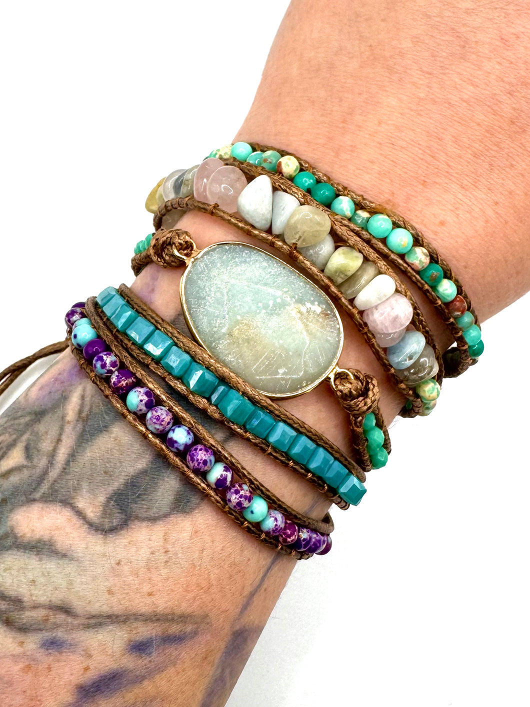 Amazonite Wrap Bracelet