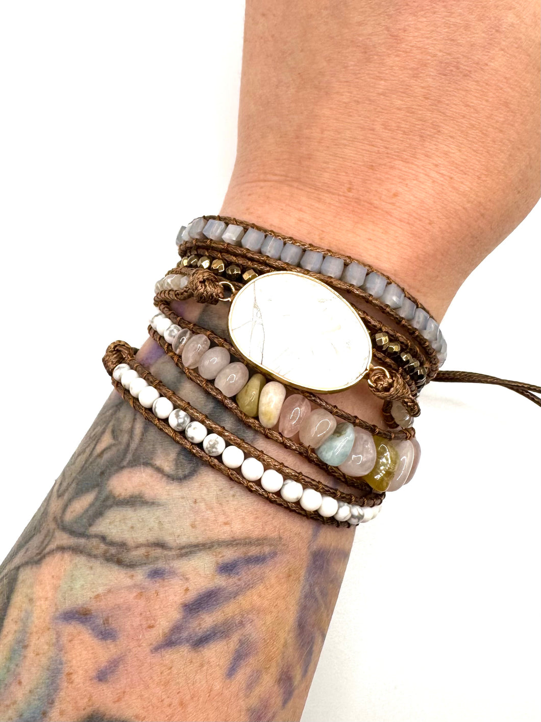 Howlite Wrap Bracelet