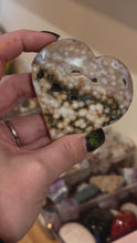 Load and play video in Gallery viewer, Ocean Jasper (8th Vein) Heart
