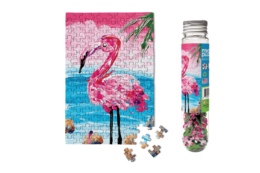 Flamingo MicroPuzzle - Mini Jigsaw Puzzle Gift