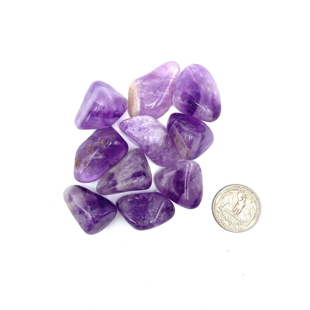 Amethyst LARGE Tumbled Stones